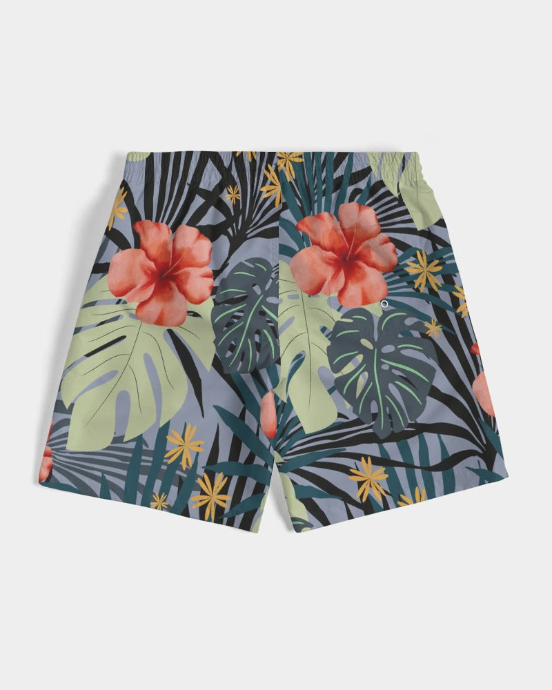 Hawaiian Hibiscus Men's Hawaiian Print Swim Trunk