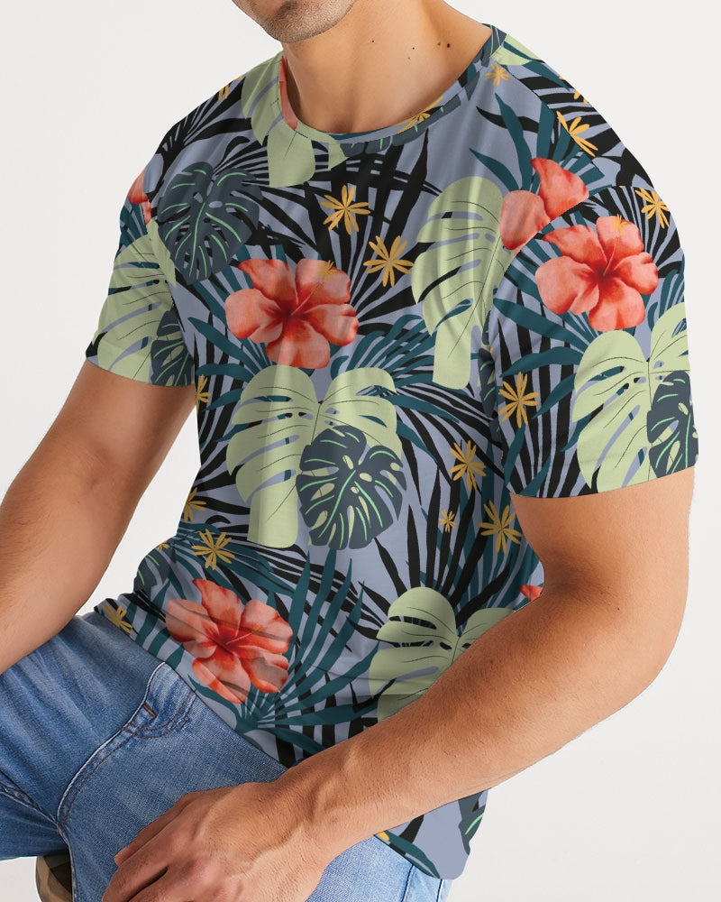 Hawaiian Hibiscus Men's Hawaiian Print T'Shirt