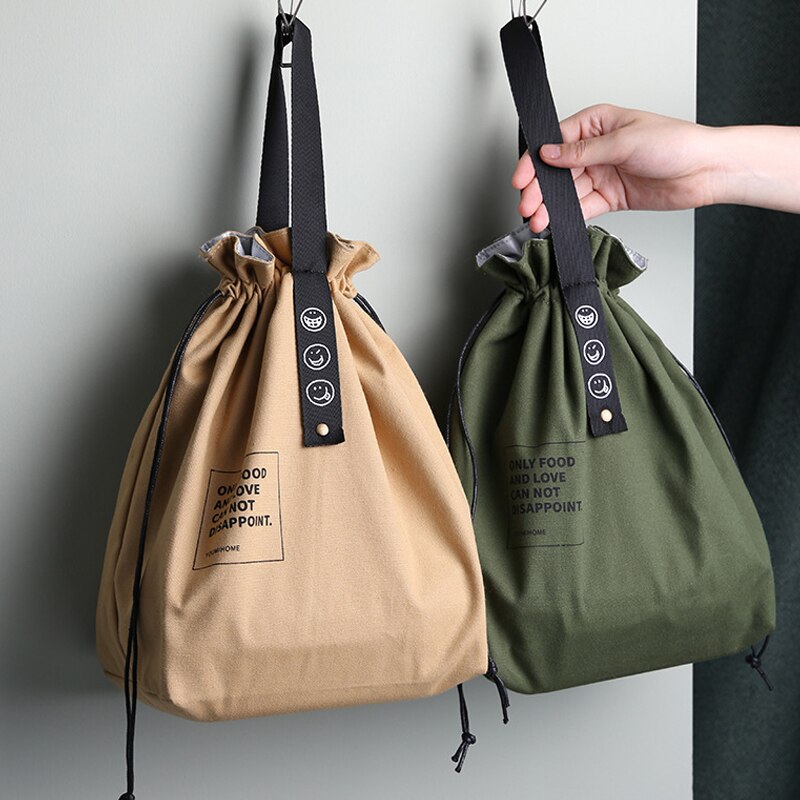 Insulated Canvas Bento Lunch Bag