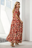 Frilly Floral Resort Maxi Dress