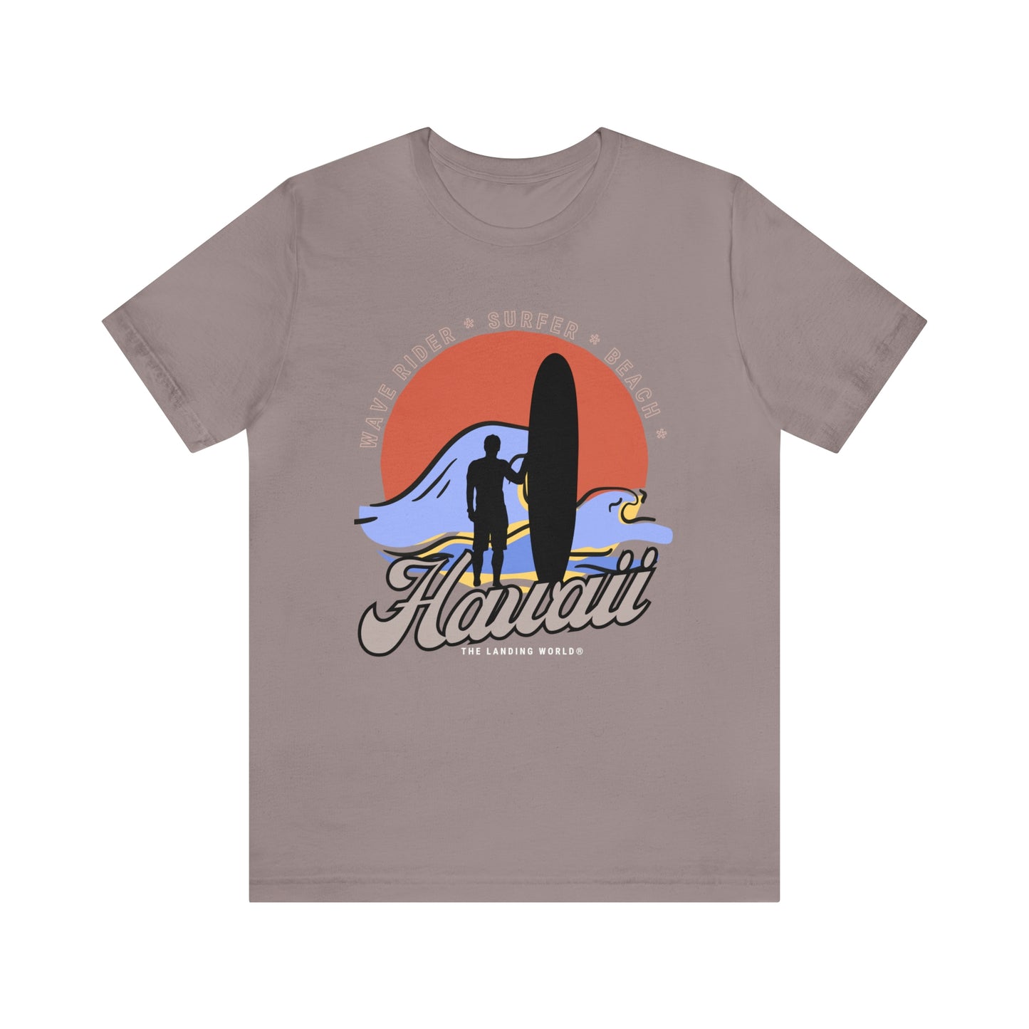 Wave Rider Surfing T'Shirt, Unisex Hawaii Surfing T'Shirt Sized up to 4XL