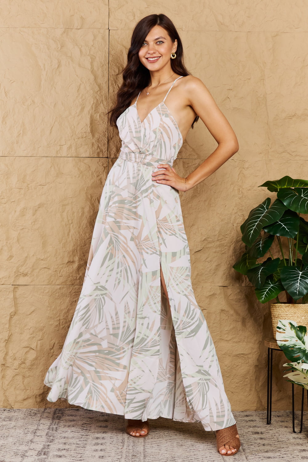 Tropical Beach Maxi Dress