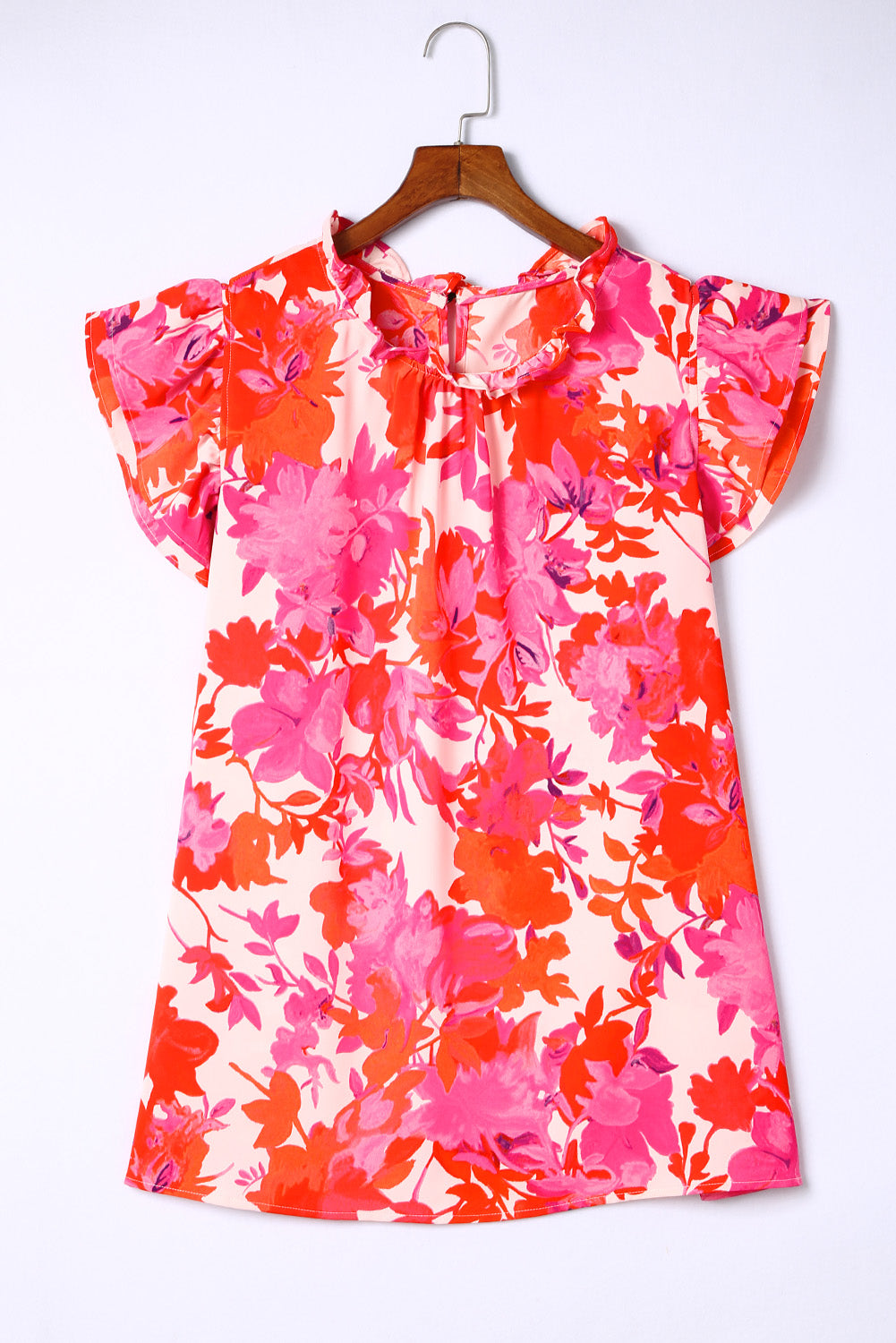 Plus Size Floral Summer Vacation Blouse