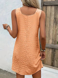 Asymmetrical Neck Sleeveless Resort Dress