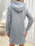 Striped Drawstring Long Sleeve Hoodie