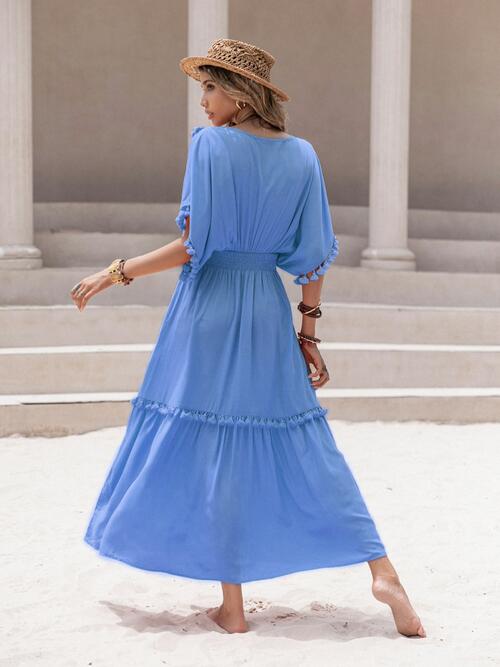 Tassel Trim Summer Dress