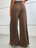 Wide Waistband Relax Fit Long Resort Pants