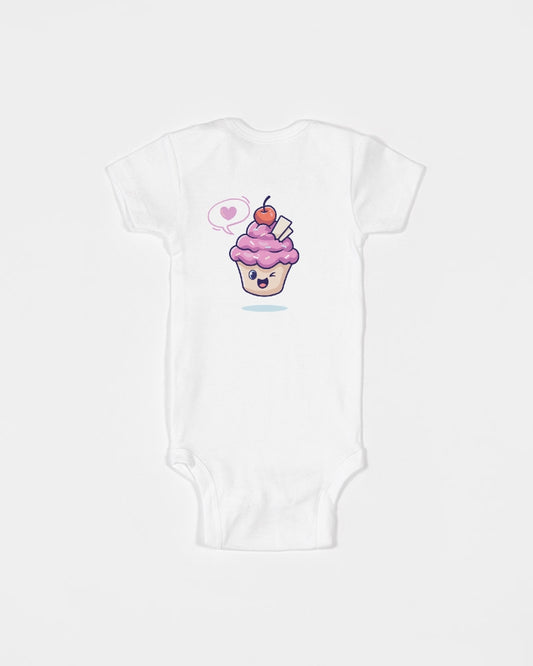 Cupcake Love Organic Short-Sleeve Onesies for Baby