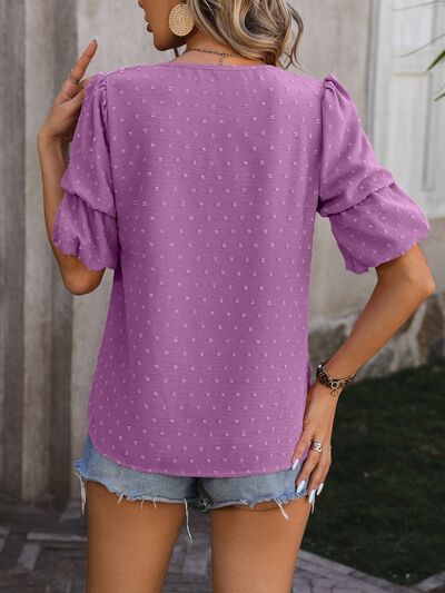 Balloon Sleeve Summer Top