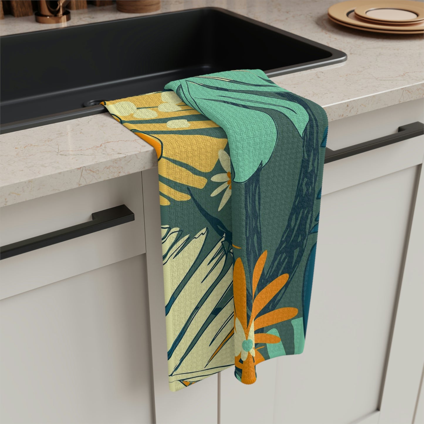 Jungle Blues Collection Soft Kitchen Towel