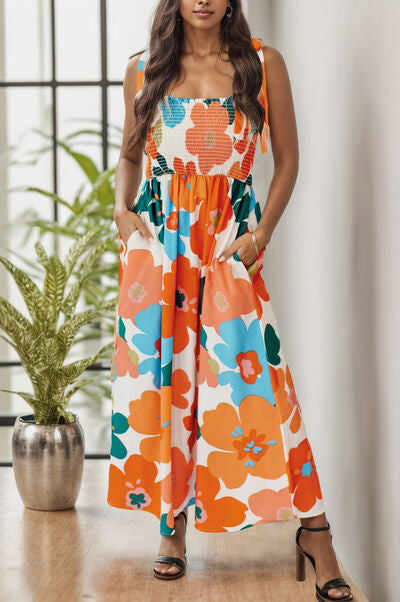 70's Retro Midi Vacation Dress