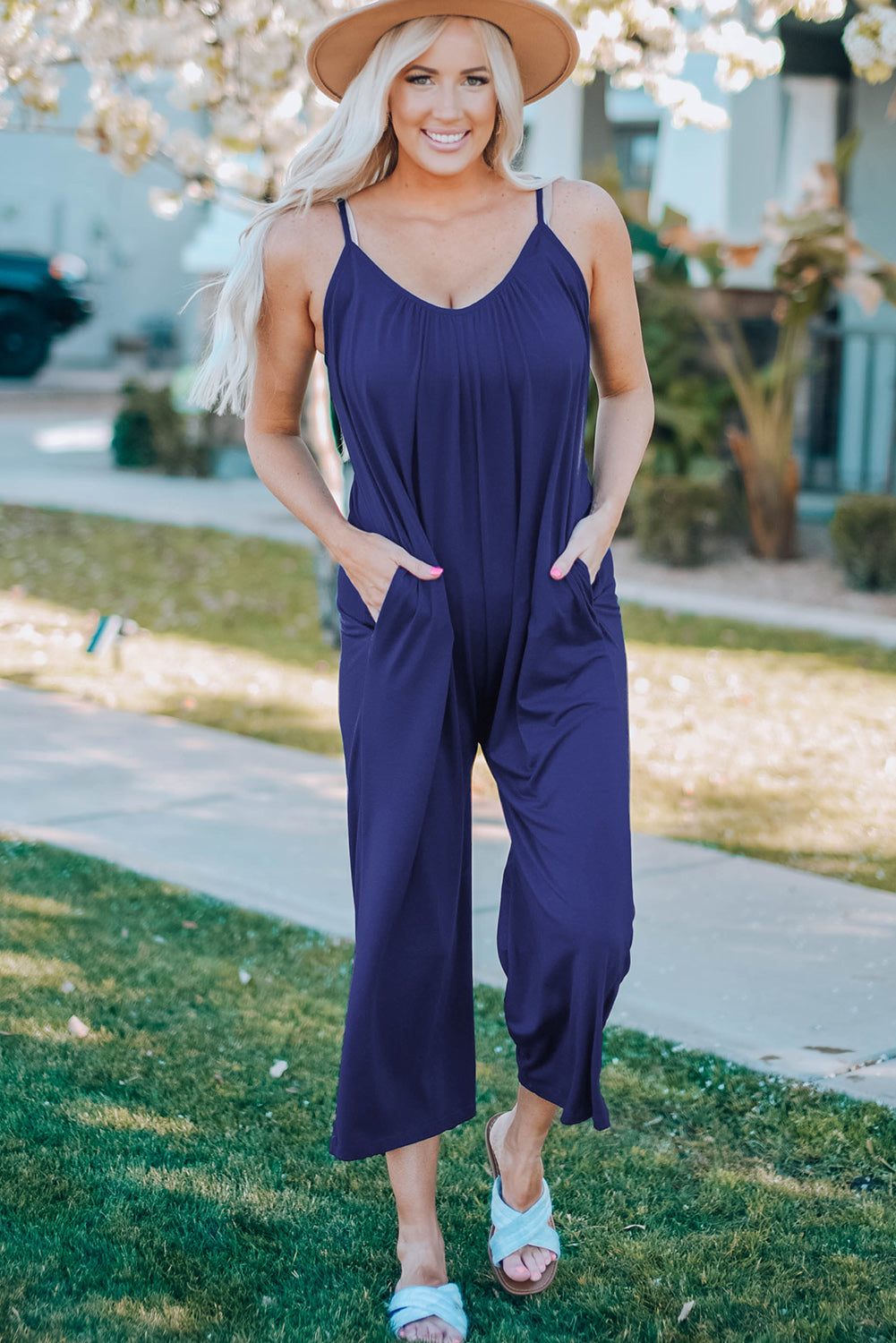 Boho Wide Leg Jumpsuit, Vacation Romper