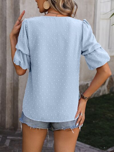 Balloon Sleeve Summer Top