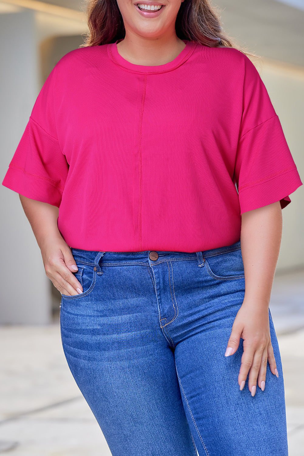 Plus Size Malibu Pink Tee