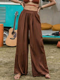 High Waist Wide Leg Beach Pants