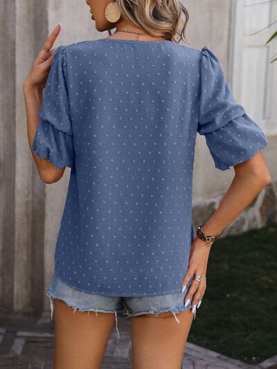 Balloon Sleeve Summer Top