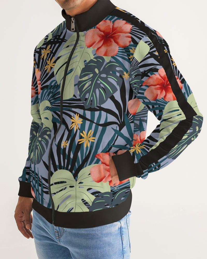 Hawaiian Hibiscus Men's Custom Track Jacket