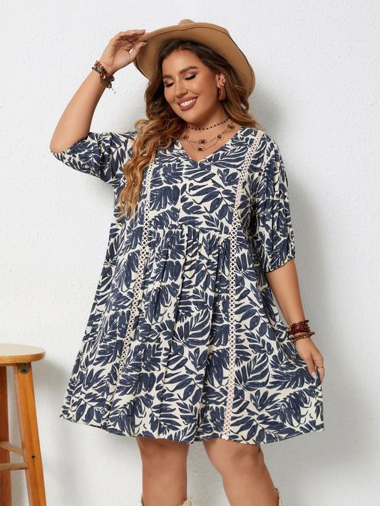 Plus Size Tropical Vacation Dress
