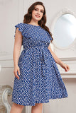 Plus Size Tie Waist Summer Dress