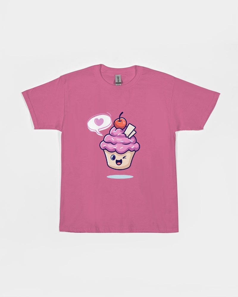 Cupcake Love Heavy Cotton Kids Pink T'Shirt