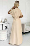 Beige Resort Maxi Dress