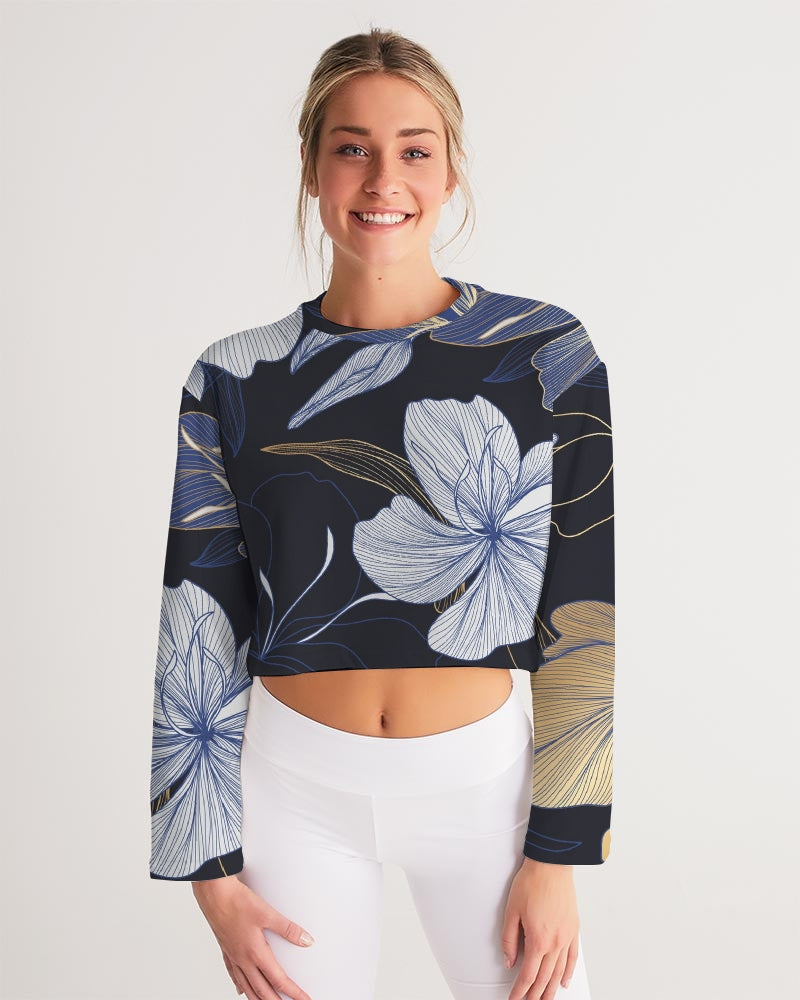 Classic Flora Women's Cropped Sweatshirt