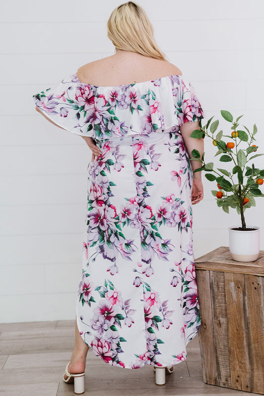 Plus Size Floral Maxi Summer Dress