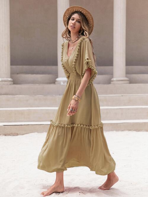 Tassel Trim Summer Dress