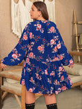 Plus Size Floral Mini Summer Dress