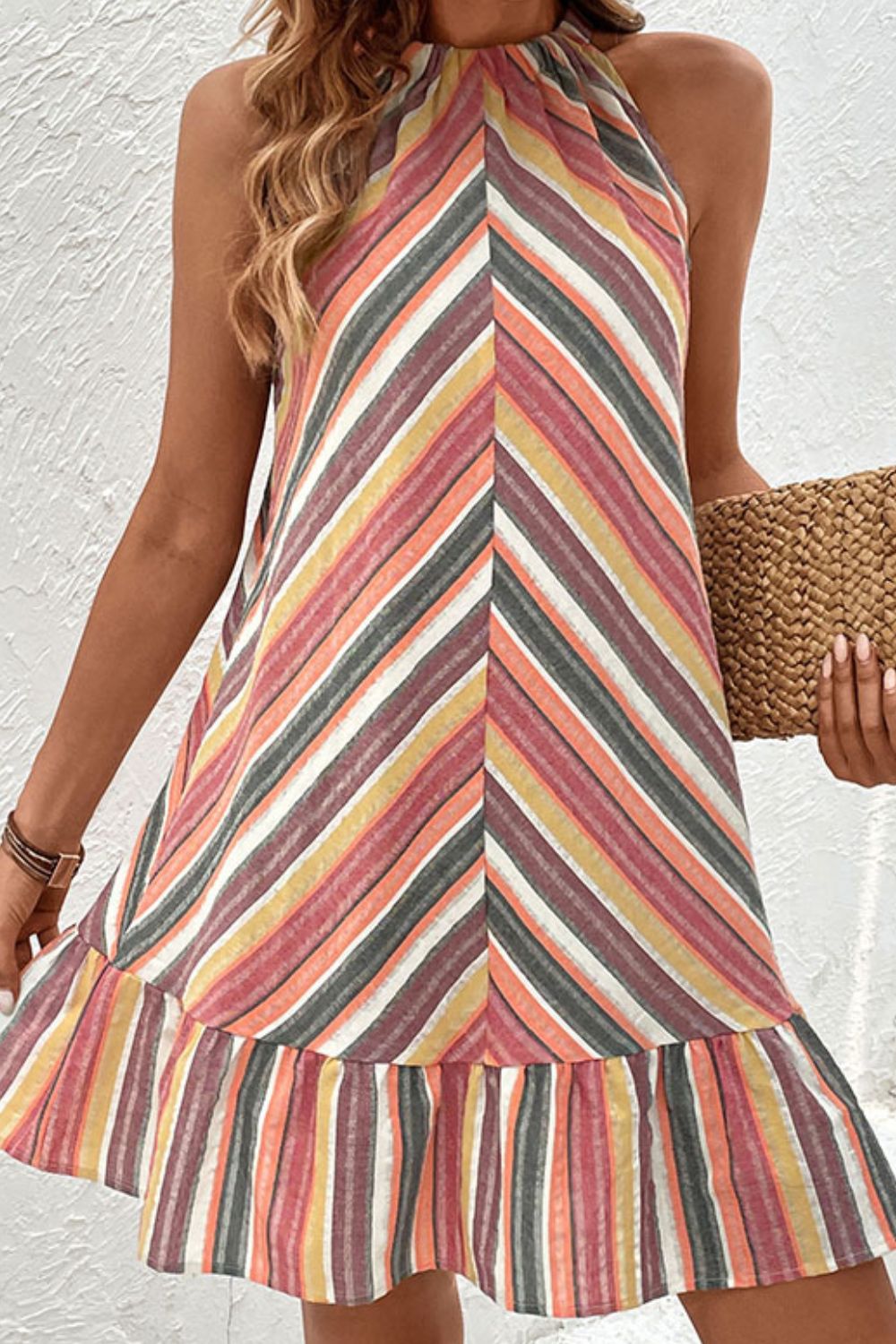 Striped Short Beach Dress
