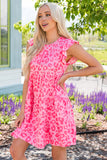 Leopard Pink Beach Dress