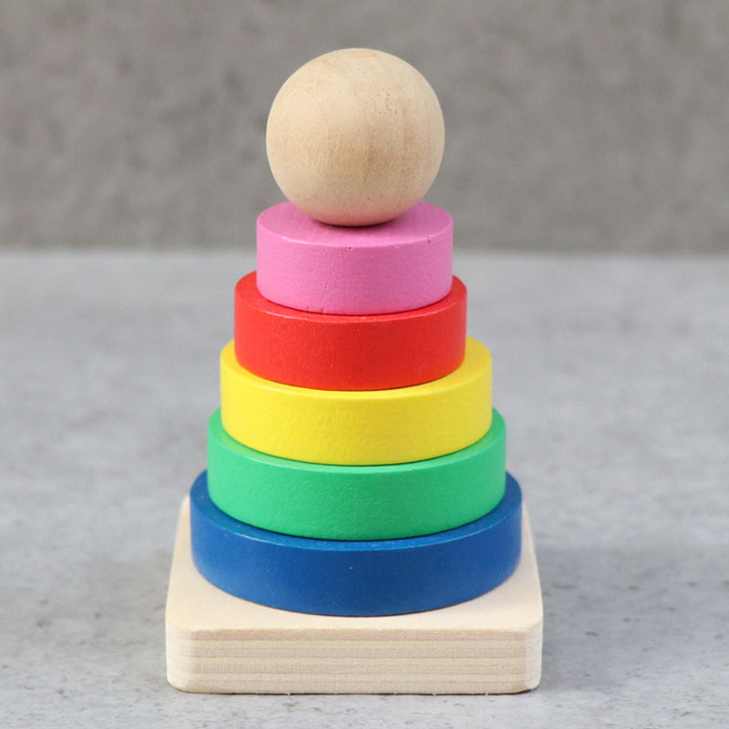 Wooden Rocket Sorting Toy