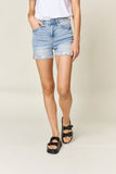 Judy Blue Full Size High Waist Rolled Jean Shorts