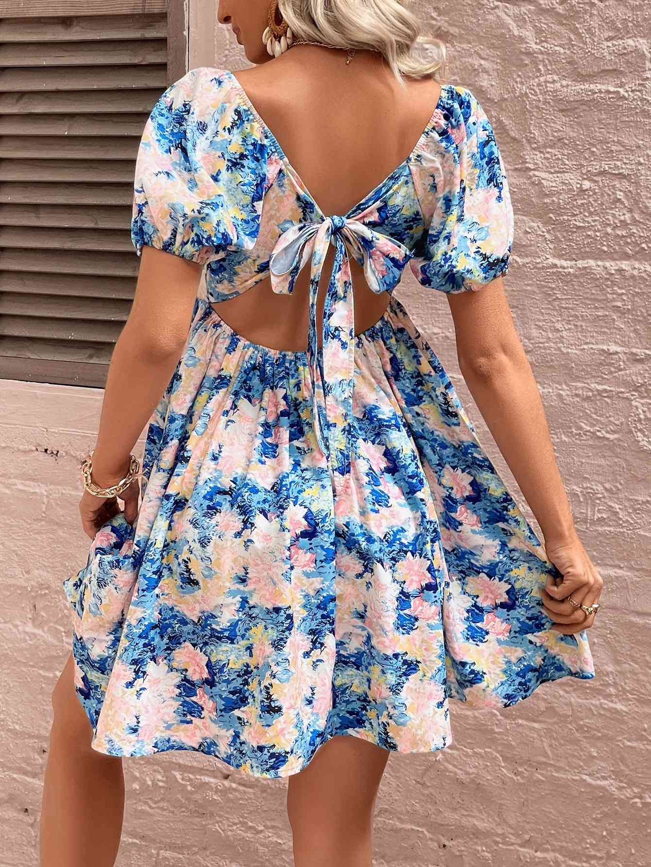 Floral Puff Sleeve Sundress