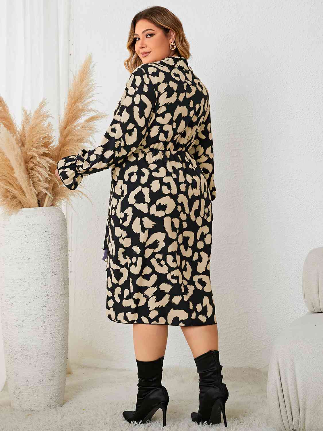 Plus Size Leopard Vacation Dress