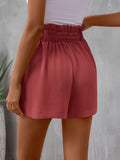 Tied High Waist Resort Shorts