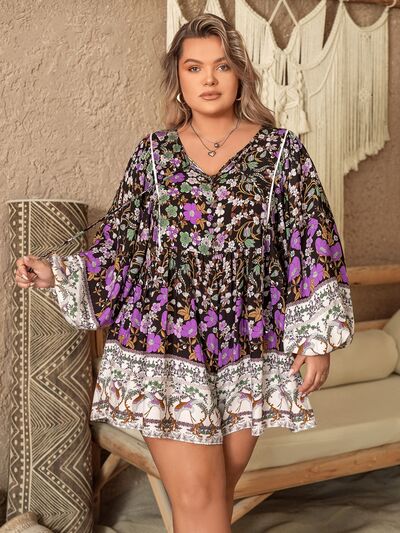 Plus Size Boho Summer Mini Dress