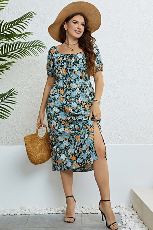 Plus Size Floral Summer Dress