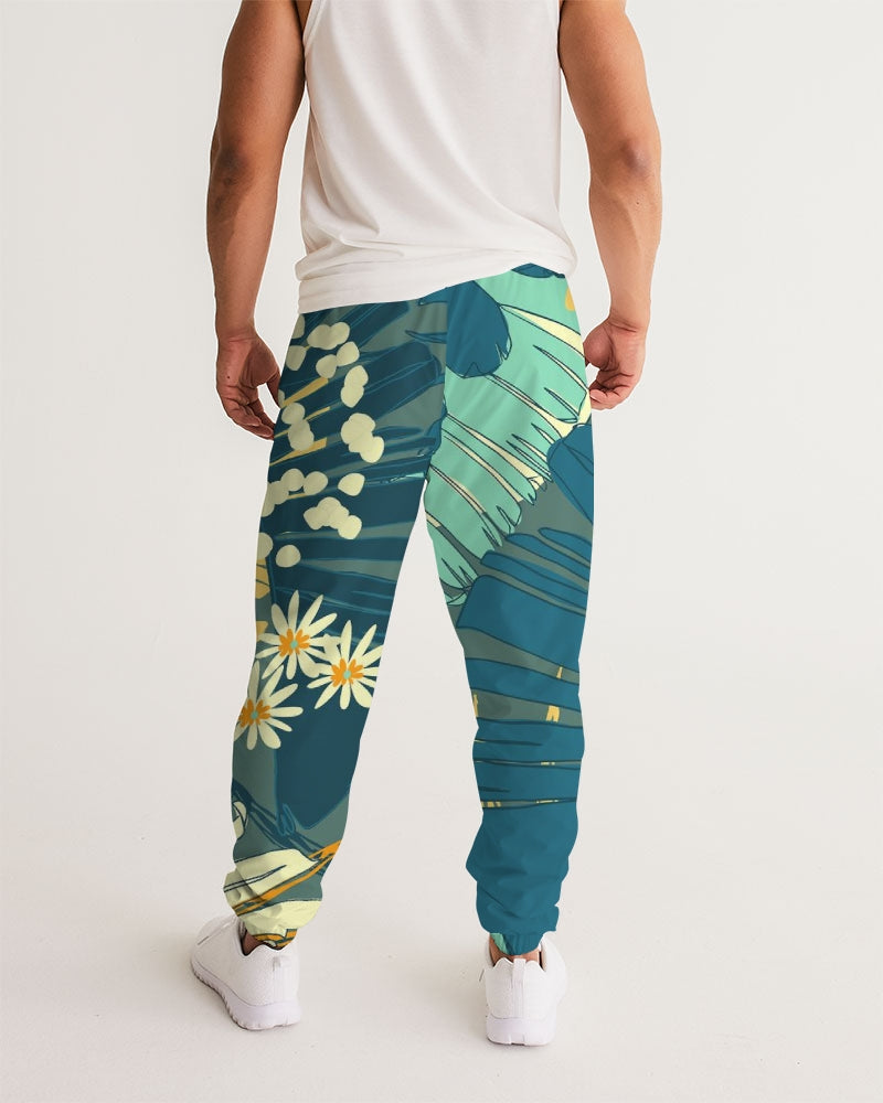 Jungle Blues Men's Tropical Print Track Pants