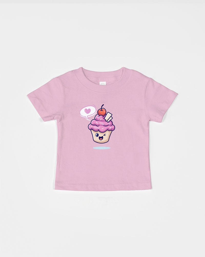 Pink Cupcake Toddler Cotton Jersey Tee