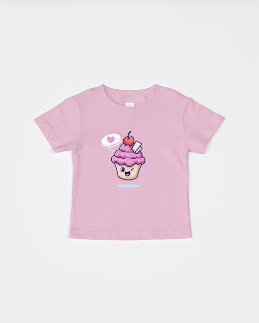 Pink Cupcake Toddler Cotton Jersey Tee