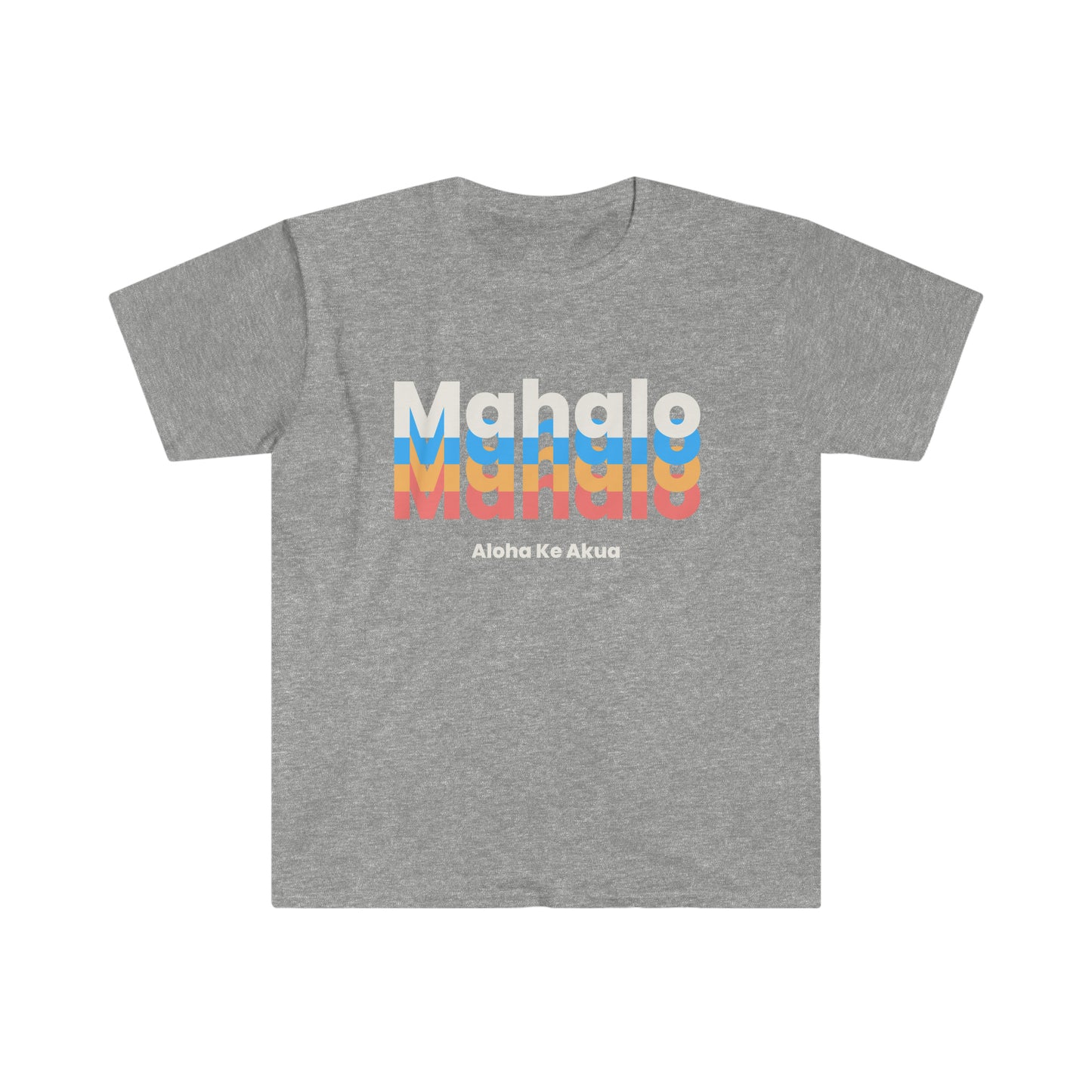 Unisex Softstyle Mahalo Ke Akua Hawaiian T-Shirt