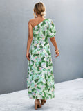 Tropical Resort Dress, Off Shoulder