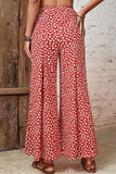 Floral High-Rise Wide Leg Flare Resort Pants