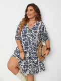 Plus Size Tropical Vacation Dress