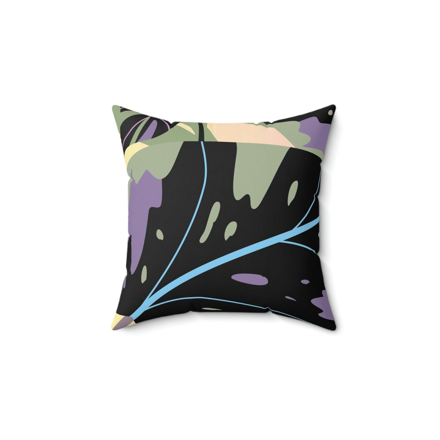 Lavender Jungle Custom Designed Tropical Art Throw Pillow
