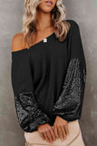 Plus Size Women's Sequin Waffle-Knit Resort Top