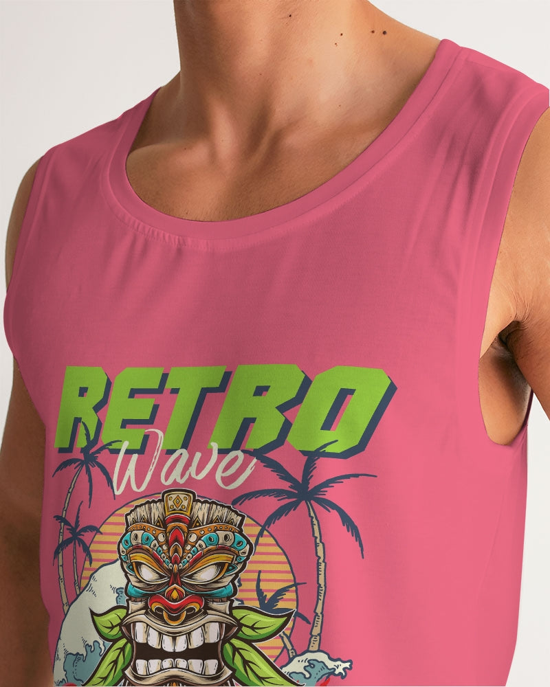 Retro Hawaii Tiki Graphic  Men's Sports Tank