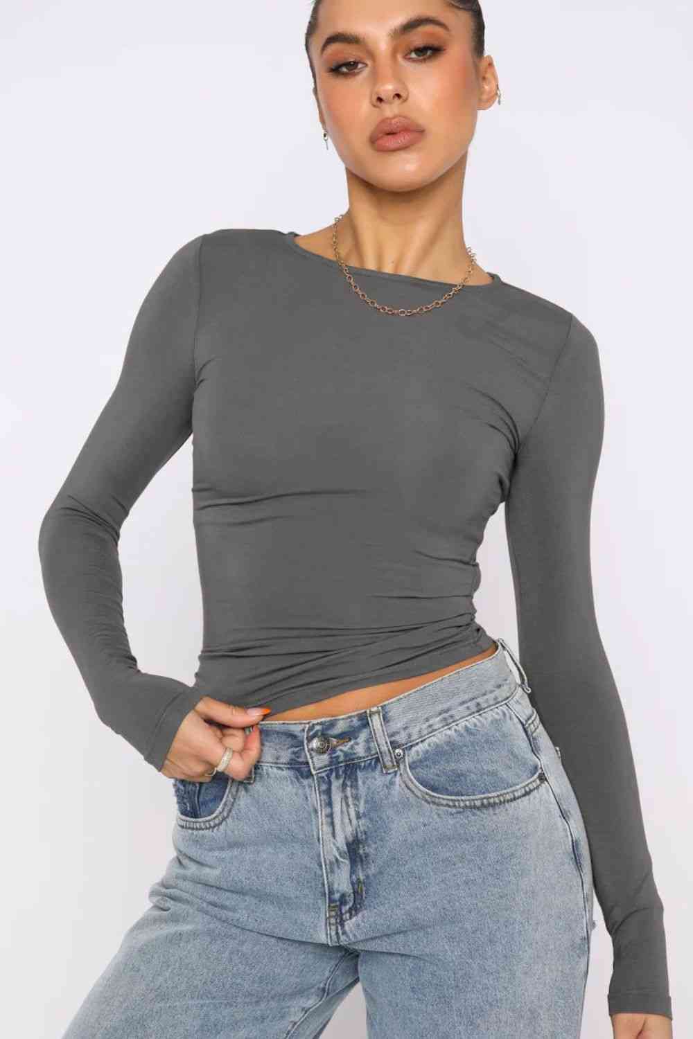 Plus Size Round Neck Summer Top