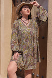 Plus Size Boho Short Beach Dress